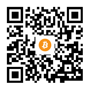bitcoin:3Caacm4mxpyBB958EBA9oKgWQYuqK2UVXs black Bitcoin QR code