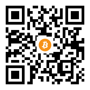 bitcoin:3CanKotZwrD7j2Xx3q2F6dmHZggmMznnxd black Bitcoin QR code