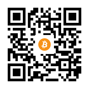 bitcoin:3Cb88oiSH2kqVvQLhFRS52rwnG5vkfEksC black Bitcoin QR code