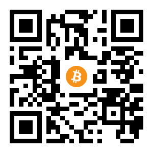 bitcoin:3CcFCujUDFGgDeGUSpk17pzo7QGGXqhSFd black Bitcoin QR code