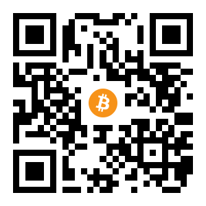 bitcoin:3CcTKCC1EMa1vT9TbAzjqDfJewGcn1BVga black Bitcoin QR code