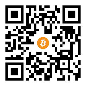 bitcoin:3CeWzbbY2iyVN32L2YrwWVDhQRiU1a7jpz black Bitcoin QR code