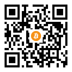 bitcoin:3CsnxUfrdTGysZRgrzTYyZEznM4MbVecao black Bitcoin QR code