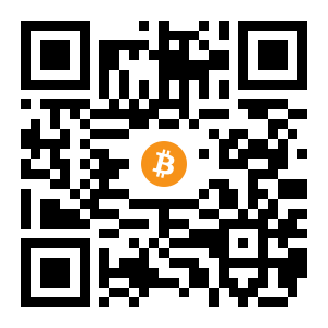 bitcoin:3CvZV9CKZsYRdyFJGonKkN33YPwW5um1oS black Bitcoin QR code