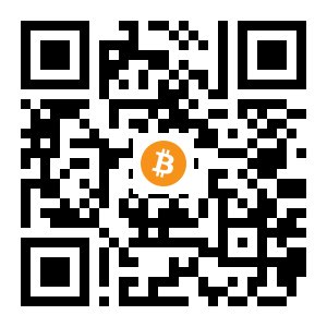 bitcoin:3D1b9vKRqD1t8hHexunDeajEhVZpvCdHb8 black Bitcoin QR code