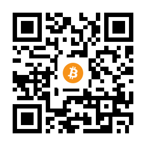 bitcoin:3D1kcqbkLe7pN8Qh93wdwAdHeoRmfB3KGL black Bitcoin QR code