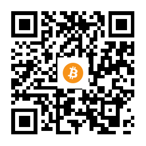 bitcoin:3D3p9fvu3MRCbs5B8hhXZYbh77LkuKxJqH black Bitcoin QR code
