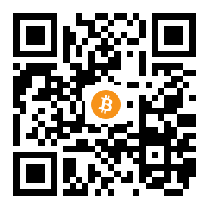 bitcoin:3D4rcszooQCf3Gmq7tBXjFf5HEds3DTKNe black Bitcoin QR code