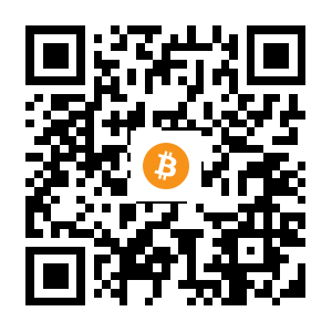 bitcoin:3D7rRhsdqNLcEWBNXvmK3B1jXFV8MHLvR1 black Bitcoin QR code