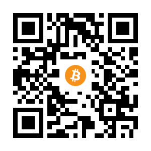 bitcoin:3DAEMvCBFoXQGmMFSQtBw6TpdaPrWv2pQE black Bitcoin QR code