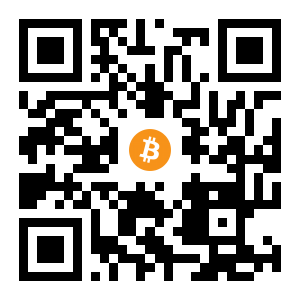 bitcoin:3DAzmU45UBeRVEMfiLQRQ1R4Vwy8cJR9oq black Bitcoin QR code