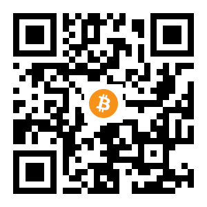 bitcoin:3DCAvAzitL2qYfhHiGctUEmBDCV1PouhyV black Bitcoin QR code