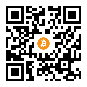 bitcoin:3DKvhXfqemGfGn3xs5E4xEBG7u97346deG black Bitcoin QR code