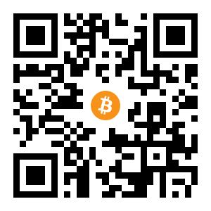 bitcoin:3DMsiFYtyFRUY5PEwbLtUMPnC2amiSHwad black Bitcoin QR code