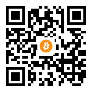 bitcoin:3DRHZzAeaN8ypeHUjFEX5oQdCNwLEhjHCk black Bitcoin QR code