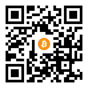 bitcoin:3DUcceusqqy4mNiDE2L1DLrnM52BXBMfkm black Bitcoin QR code