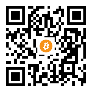 bitcoin:3DXq23vJh15bRor59B2w9eHVTZCzxLKHyB black Bitcoin QR code