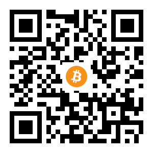 bitcoin:3DXvk83LndfBG68VVUUdhZ55YmpkiiMwJ9 black Bitcoin QR code