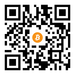 bitcoin:3DcdvXFNKvhhoY8eaausPzWk3aQtHv2BXC black Bitcoin QR code