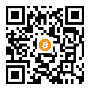 bitcoin:3DiuPqpBX3g3dhEoTd2RxVrr7mdxJ4oBFG black Bitcoin QR code