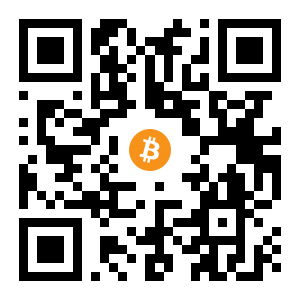 bitcoin:3DpBzviNY5wRfd3pj7GsEA6qJmsmyuAZn1 black Bitcoin QR code