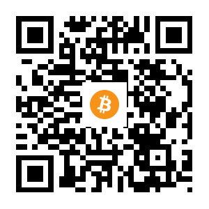bitcoin:3Dqek6RGTP6SW7PrQC3yrUsQM6EQLgt3CY black Bitcoin QR code