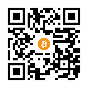 bitcoin:3DrPdeCyamzfxzYgXCpB5KZSbsJkRep9JA black Bitcoin QR code