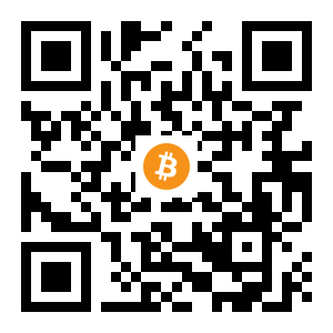 bitcoin:3DvACYtTcYh2i5cPmjs1APsbxpW4BxuJAU black Bitcoin QR code