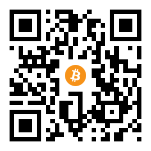 bitcoin:3DwnRF8vDCGk7tpvWRjqB1w3KTXevaMiXF black Bitcoin QR code
