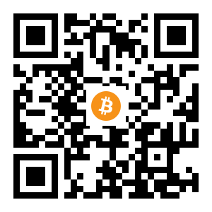 bitcoin:3Dz1KUJEL31rrcQQznpvq9kr5mtMjKY4Ta black Bitcoin QR code