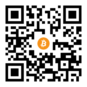 bitcoin:3E5hXGk67T5c1QTXyNg8tStFyv1Z6193bK black Bitcoin QR code