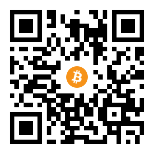 bitcoin:3EFdP7ATf8PB78NWGsaXuUGjjNzT5myMJy black Bitcoin QR code