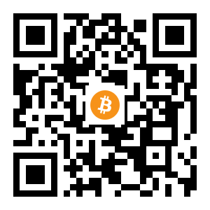bitcoin:3EKmATpdgngPise8uDSJDoVWpZyoDAQQND black Bitcoin QR code