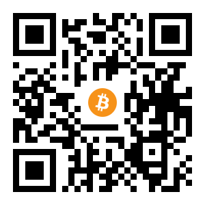 bitcoin:3EUSckncfwYrsUQg5BoxFBjPbf6u68zup2 black Bitcoin QR code
