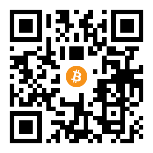 bitcoin:3EUnWMTkzFzMNL7bmMnvvkMcwRamhdnsNe black Bitcoin QR code