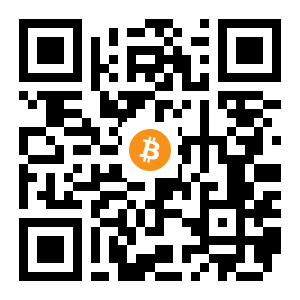 bitcoin:3EV65CXJSDSYkFG5RpCQLFkQyYEdZMk7Bs black Bitcoin QR code