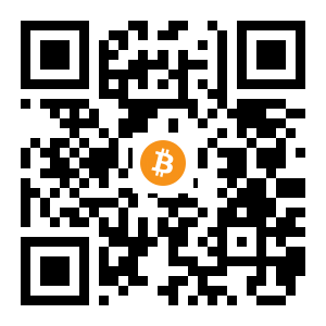 bitcoin:3EXXYPxGujgw2wsW42Cf3bZUBSejh6b5j6 black Bitcoin QR code