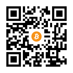 bitcoin:3EgjvLMFocEcdMZvd94UQvPKfvR2TWopfq black Bitcoin QR code