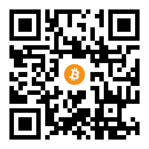 bitcoin:3EvAteEH1aGfdCJdJC3hNfq4Xo8p4TfWwm black Bitcoin QR code