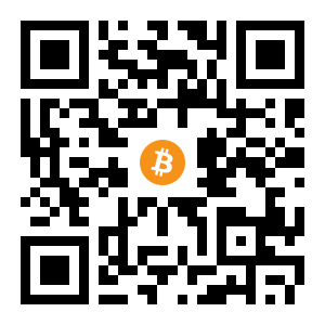 bitcoin:3F7Qid78wHN9PtMCr7JgSs85NimtxeoDru black Bitcoin QR code
