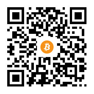 bitcoin:3F7zyegWeQ2yDNHNme7GMW4fonsLRx39EF black Bitcoin QR code