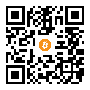 bitcoin:3FSQB1tdAtENggUEbE53YB8E4xakpKDwPb black Bitcoin QR code