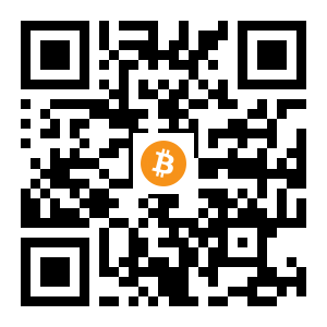 bitcoin:3FUCPbKCXPyCebjGAf76Y9ZPJWucE1tUfW black Bitcoin QR code