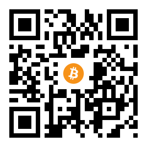 bitcoin:3FWUuX91SqvaiKvVNGaXtks7xbiVvWRZBA black Bitcoin QR code