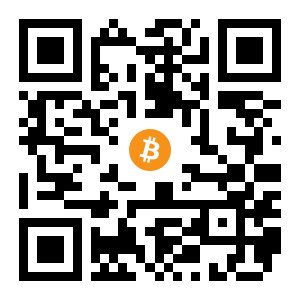 bitcoin:3FZxuSmREhiu6t8ghu16cfQ5P5UvDqErHa black Bitcoin QR code