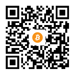bitcoin:3FcAN5VjSFQbCfSZkXQFVP5dnEVx44x4KB black Bitcoin QR code