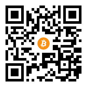 bitcoin:3FfmEvpZ25ZmrWD8sn2mcrhM1cNF88PgMW black Bitcoin QR code