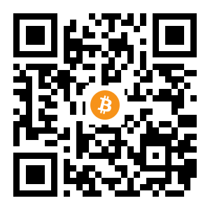 bitcoin:3FjXJ9y3vfdSpyK4XjPFuckeE6Xz1ab7oR black Bitcoin QR code