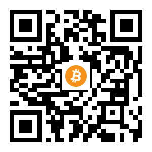 bitcoin:3Fykh8ByV5dMXpBdb8k1kExHg1tEMSmdiw black Bitcoin QR code