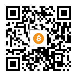 bitcoin:3GEZzjnrnwkC3btPN35dg8EZSoCfexcWZ8 black Bitcoin QR code